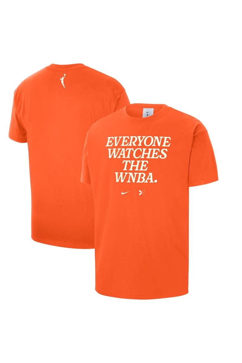 Unisex Nike x TOGETHXR Everyone Watches The WNBA Orange T-Shirt, Main, color, Orange