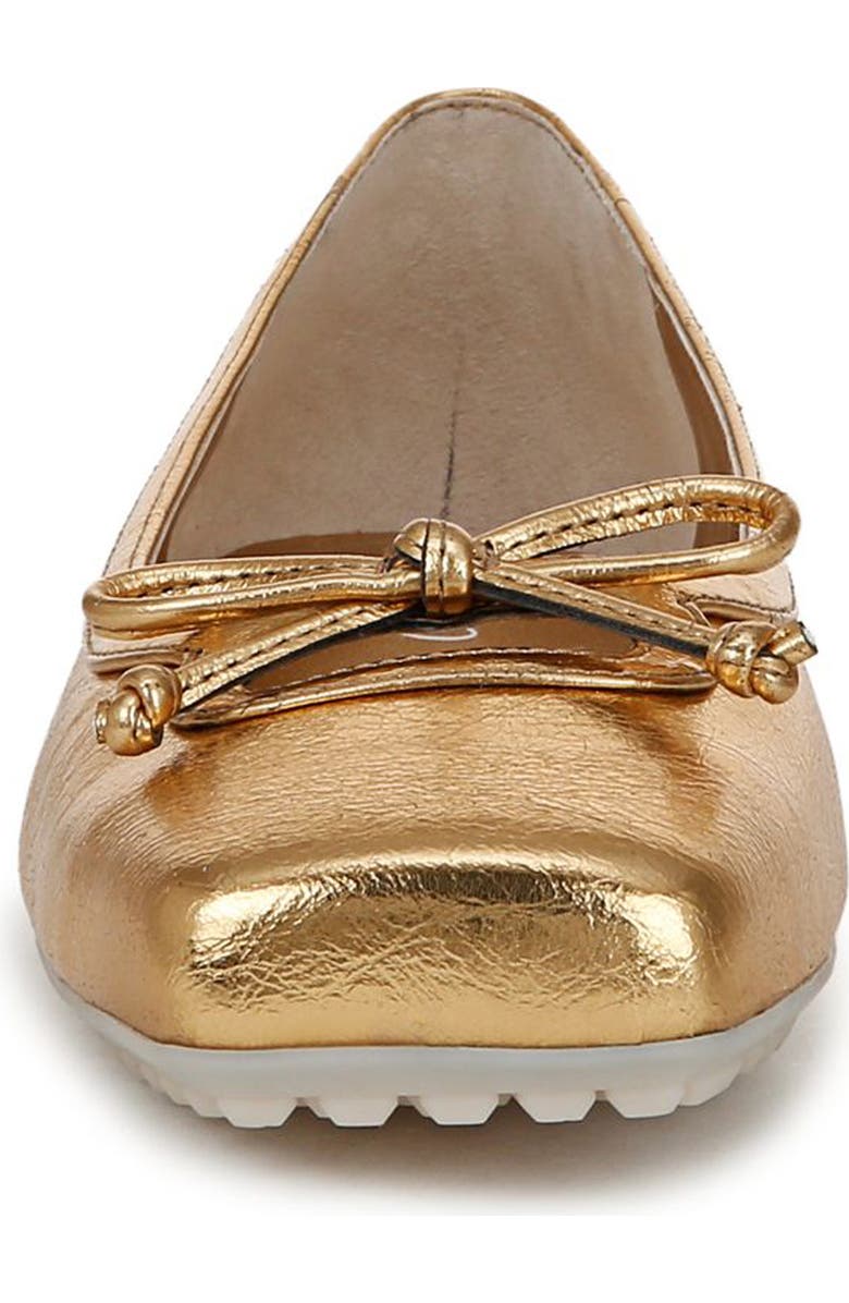 Franco Sarto Imara Square Toe Ballet Flat, Alternate, color, Gold