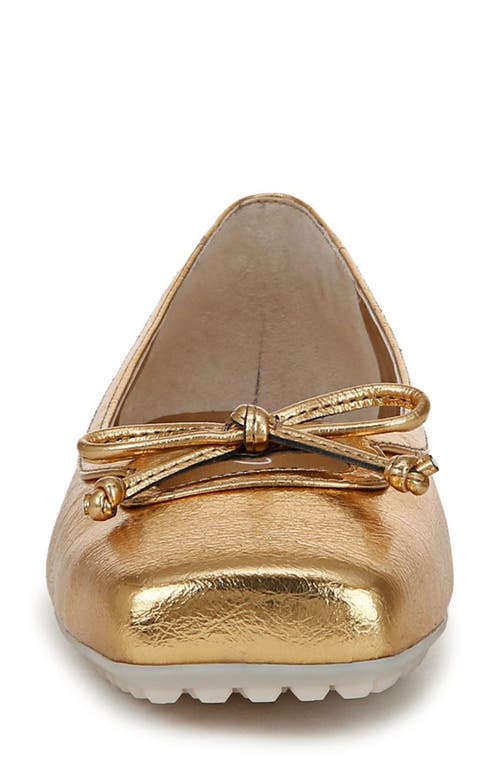 Franco Sarto Imara Square Toe Ballet Flat In Gold