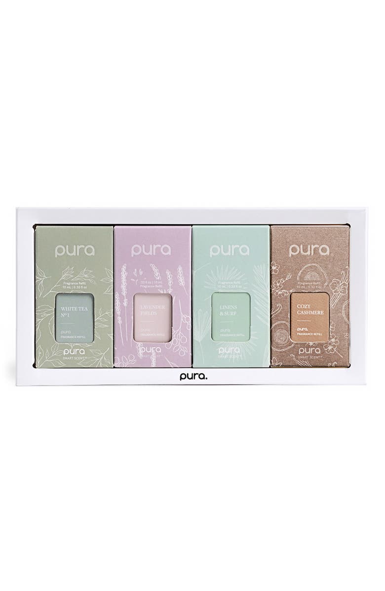 PURA Holiday Fragrance Assorted 4-Pack Smart Diffuser Refills, Main, color, 