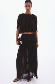 H&M Chiffon maxi skirt