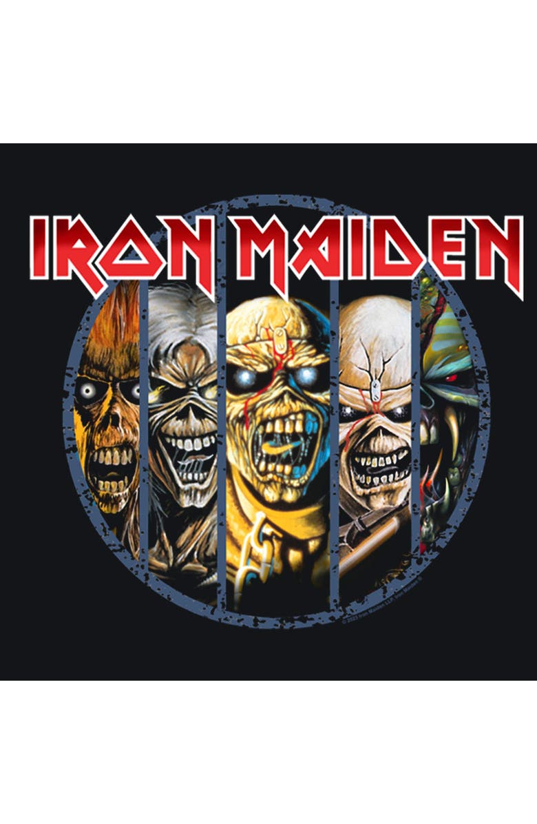 Iron Maiden Men's Iron Maiden Classic Faces  Graphic T-Shirt, Alternate, color, Black