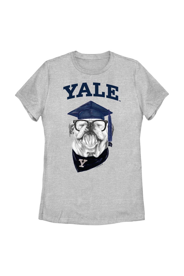 Women's Yale University Handsome Dan Graduation  Graphic T-Shirt, Main, color, Athletic Heather