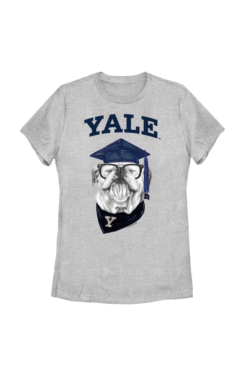 Yale University Women's Yale University Handsome Dan Graduation Graphic T-Shirt, Main, color, Athletic Heather