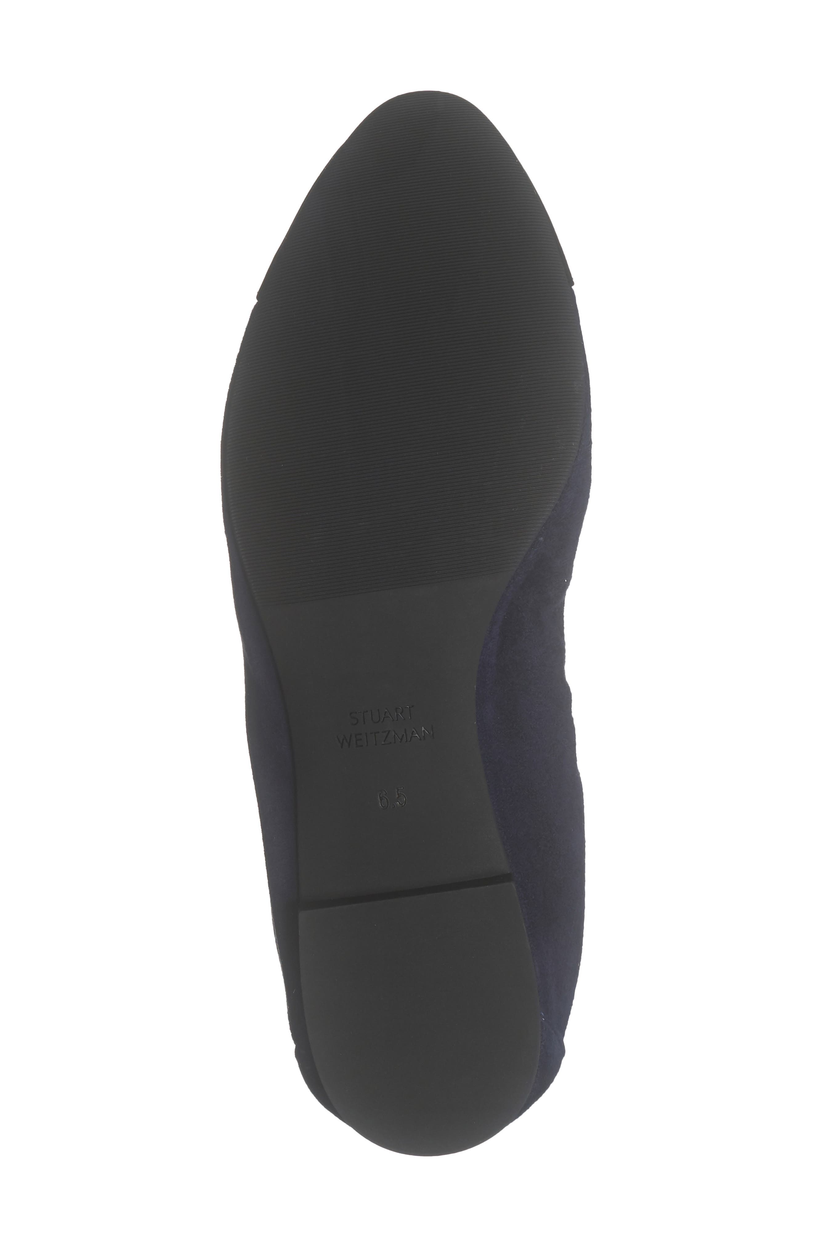 Stuart Weitzman Gabby Ballet Flat, Alternate, color, Nice Blue/ Black