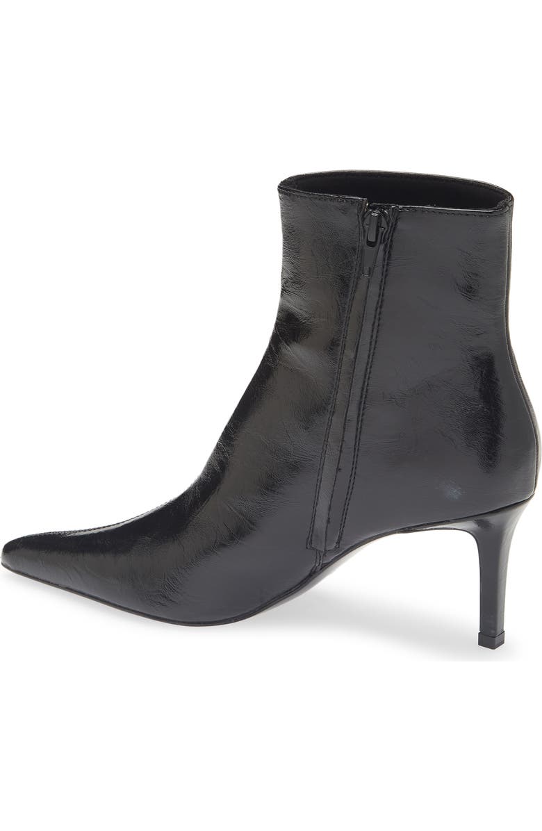 MANGO Valle Pointed Toe Bootie, Alternate, color, Black