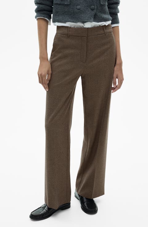 Women's Brown Straight-Leg Pants | Nordstrom