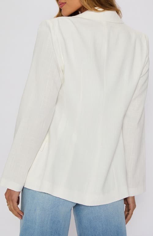 Vici Collection Sandy Pocketed Blazer In White