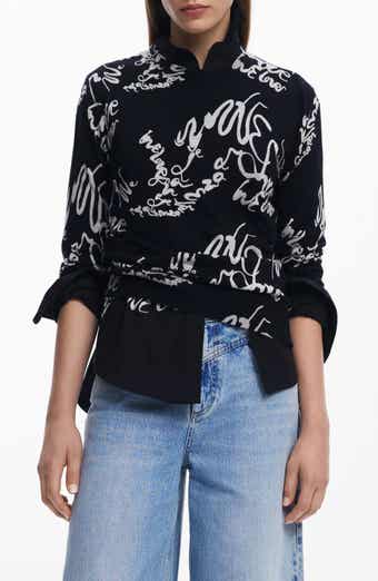 Handwritten Cotton Blend Sweater