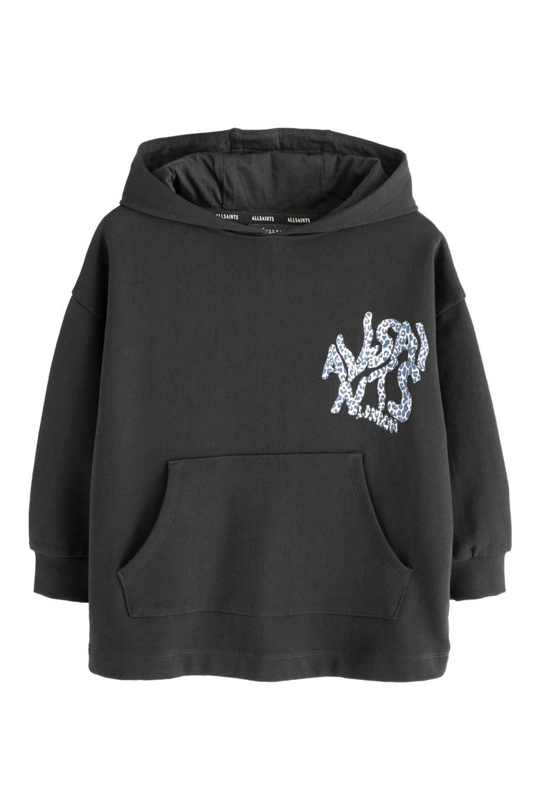Kids' Orlando Cotton Hoodie, Main, color, BLACK