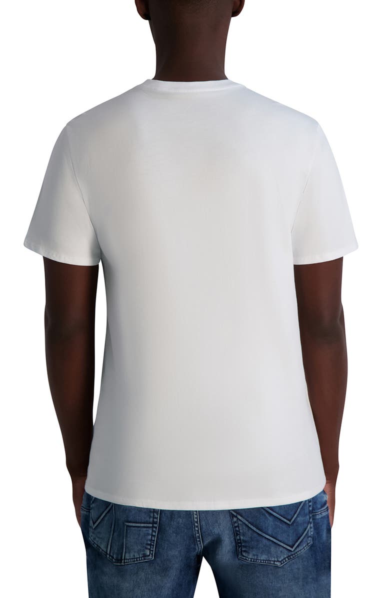 KARL LAGERFELD PARIS Armor Karl Logo Graphic T-Shirt, Alternate, color, White