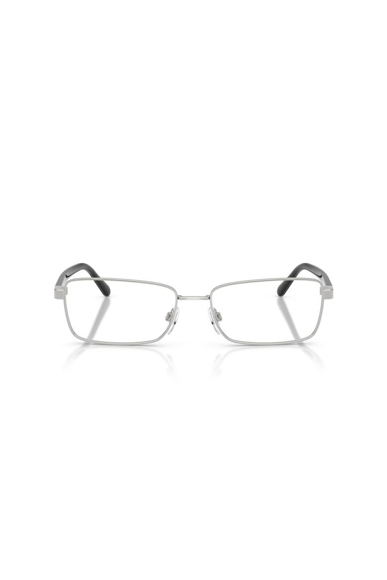 58mm Rectangle optical glasses, Alternate, color, Silver