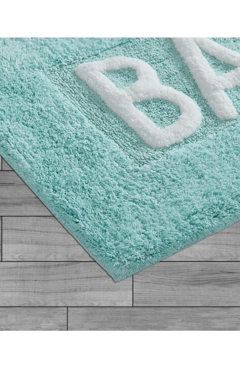 Jean Pierre New York Bath Mat, Alternate, color, Aqua Blue