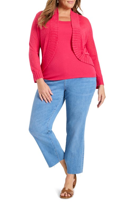 Nic + Zoe Nic+zoe Linen Blend Bolero Cardigan