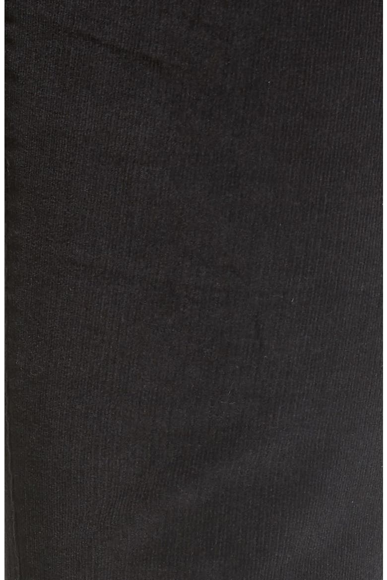 Lace-Up Flare Corduroy Pants, Alternate, color, BLACK