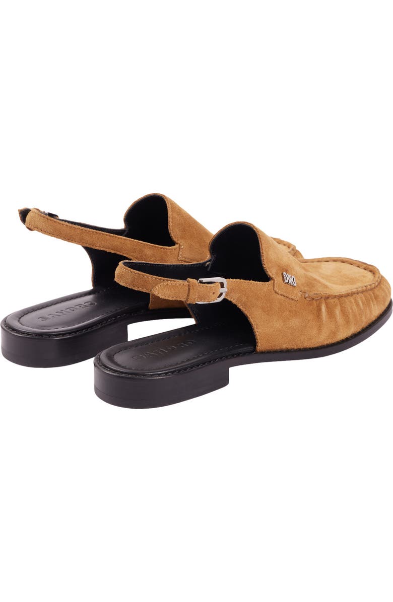 SANDRO Suede loafers, Alternate, color, Beige
