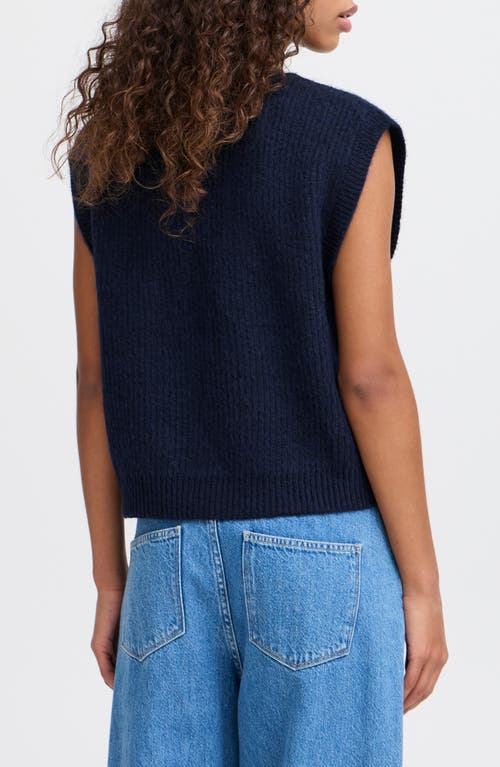 ICHI ICHI BUTTON FRONT SWEATER VEST 