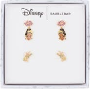 BaubleBar Disney Tiana Set of 2 Stud & Drop Earrings