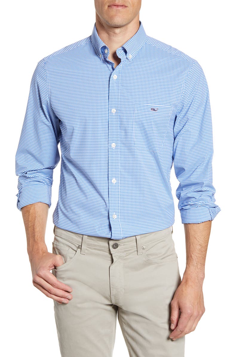 vineyard vines Tucker Classic Fit Check Button-Down Performance Shirt, Main, color,