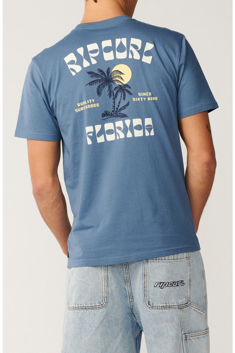 Two Palms Desto Cotton Graphic T-Shirt, Alternate, color, BLUEFIN FLORIDA