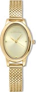 Ettika Oval Face Mesh Strap Watch