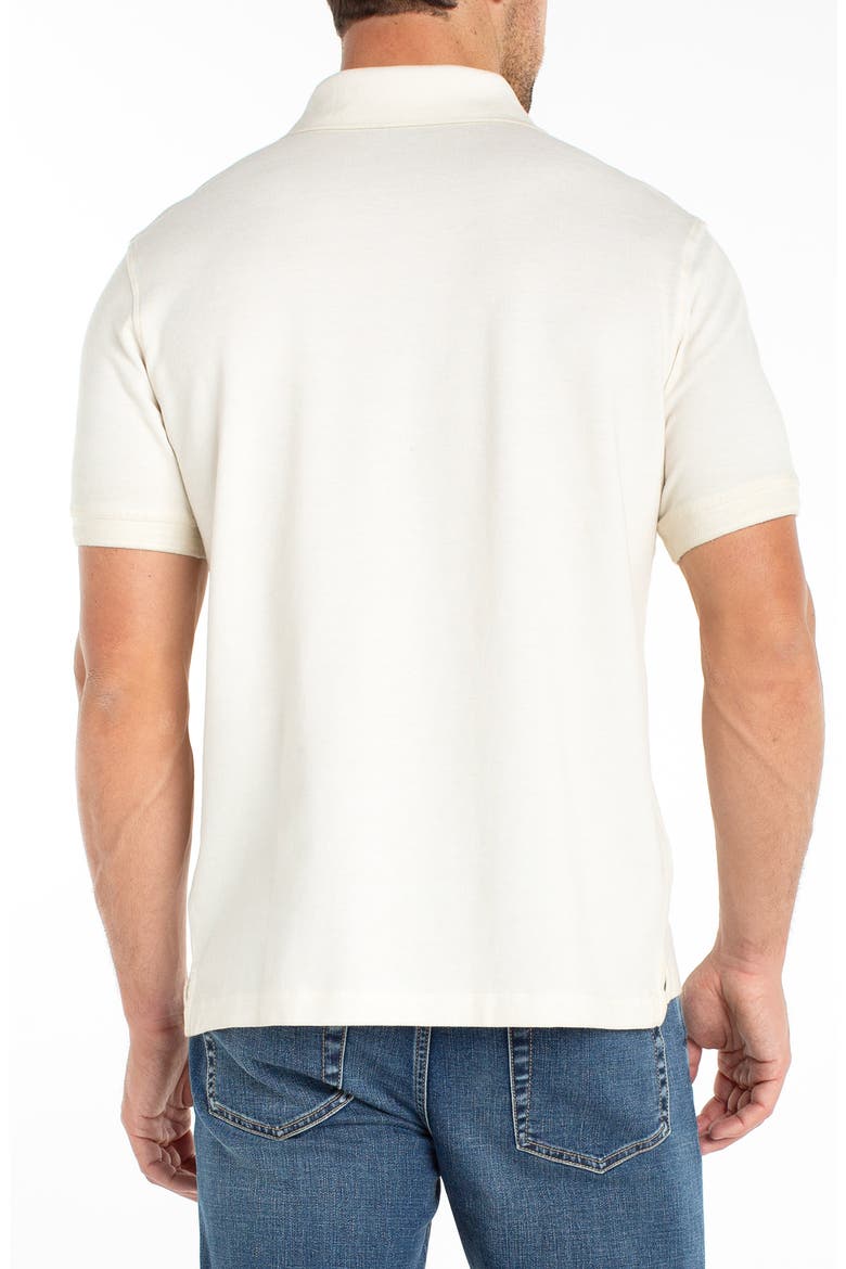Cotton Piqué Polo, Alternate, color, EGRET