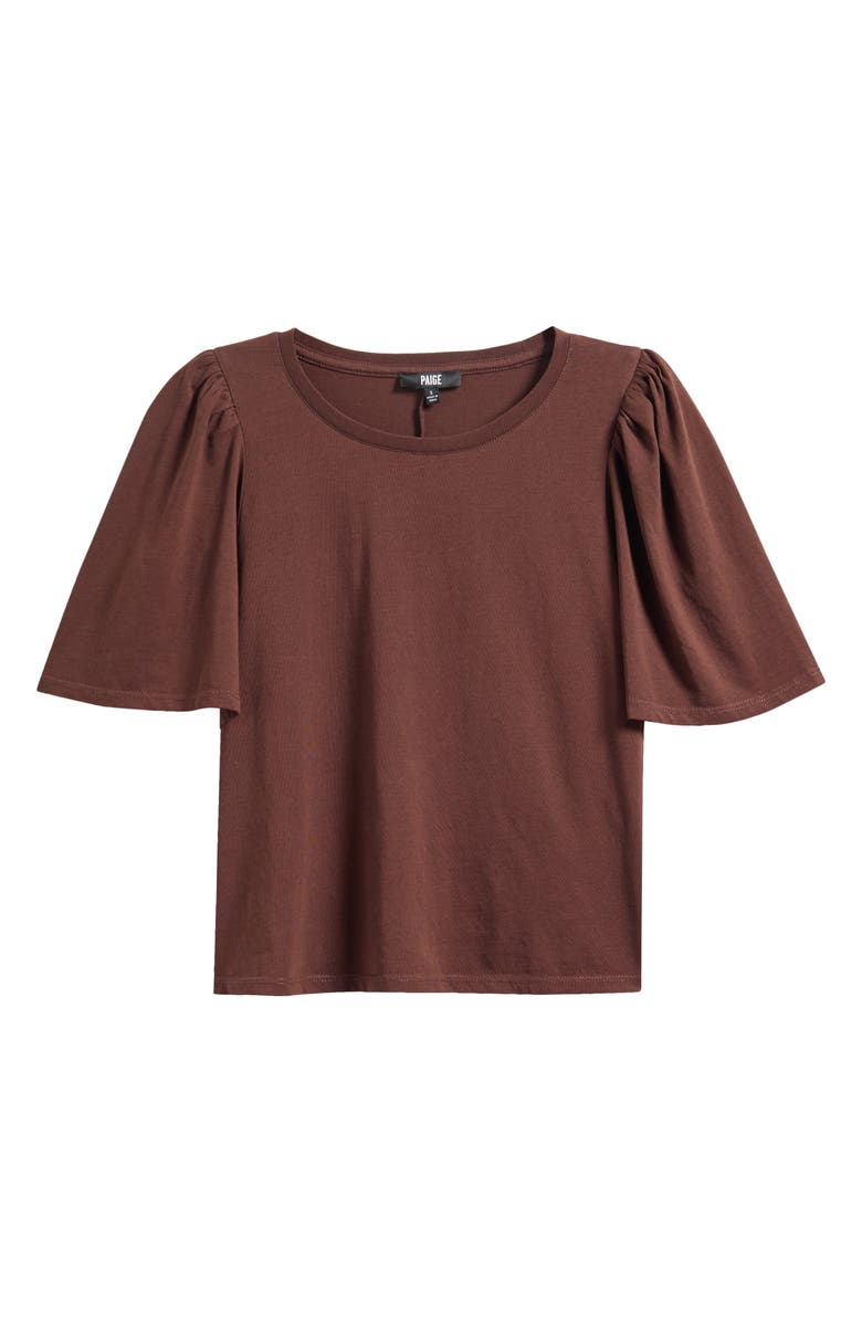 PAIGE Sigrid Cotton T-Shirt, Alternate, color, Tamarind