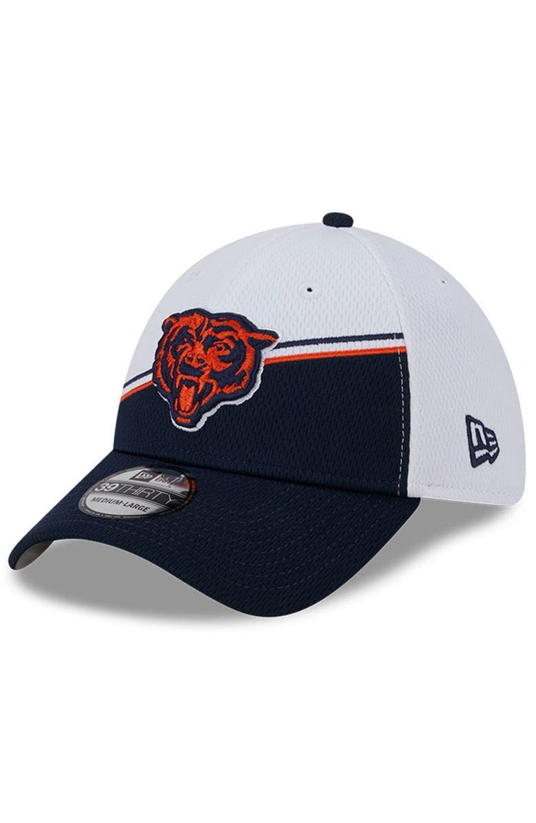 New Era Men's New Era  White/Navy Chicago Bears 2023 Sideline 39THIRTY Flex Hat, Alternate, color, 