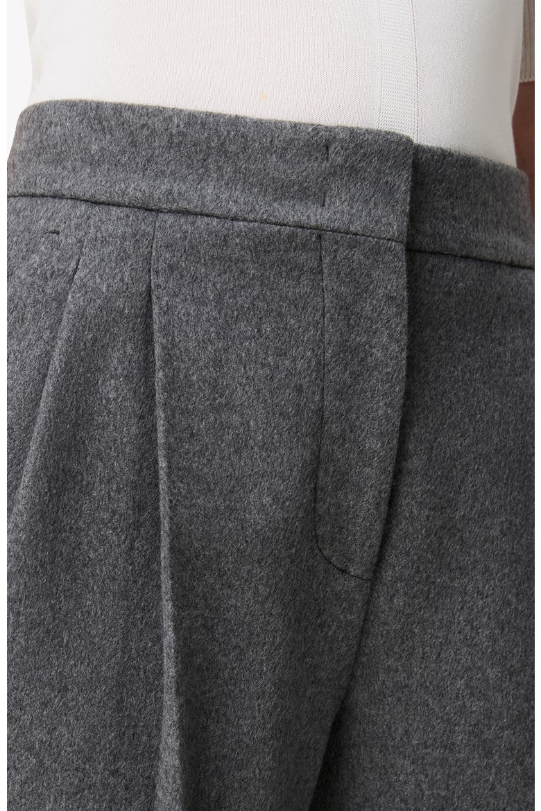Pleated Trouser, Alternate, color, Medium Melange Grey