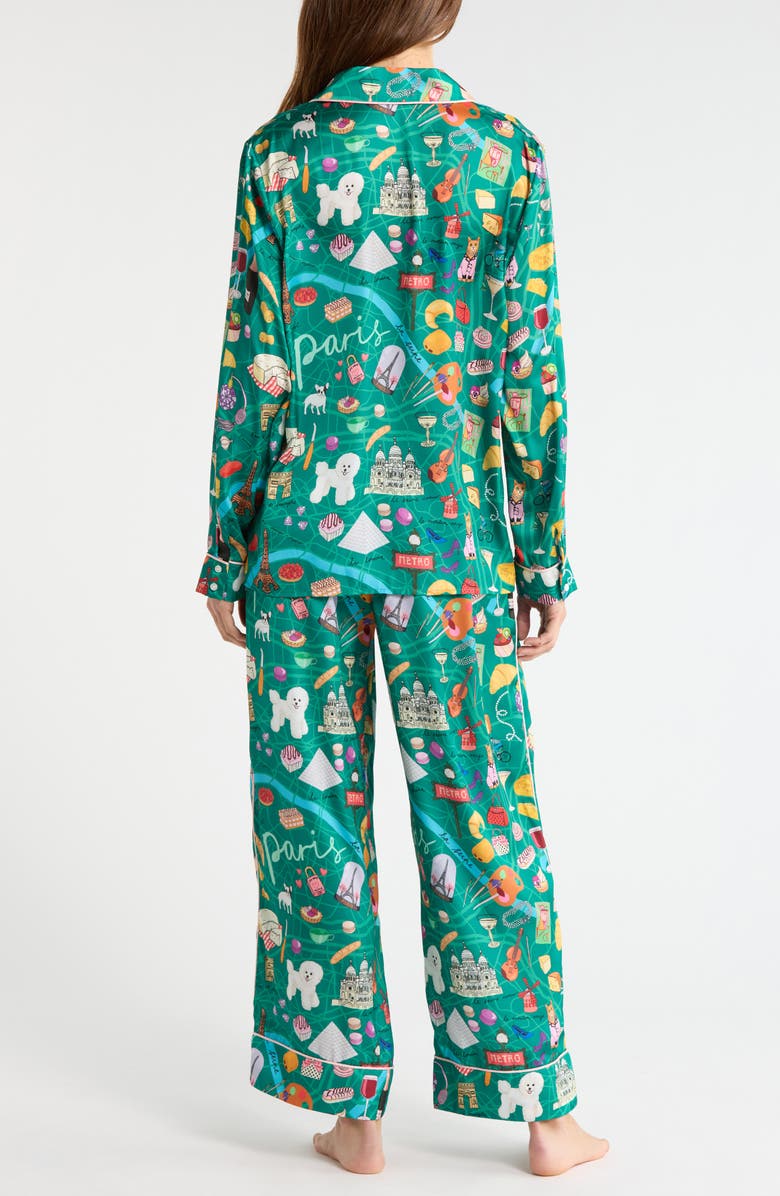 Karen Mabon Paris Classic Pajamas, Alternate, color, Green