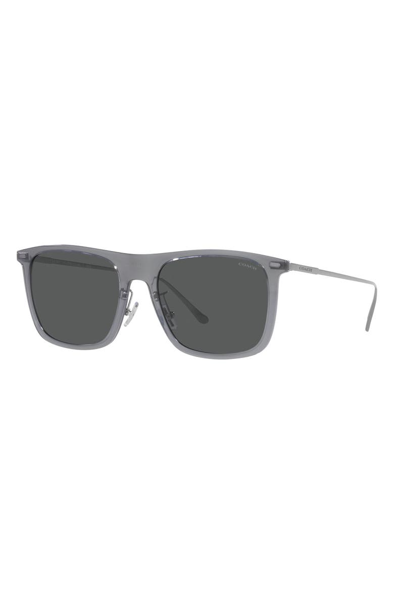 COACH 56mm Square Sunglasses, Alternate, color, 