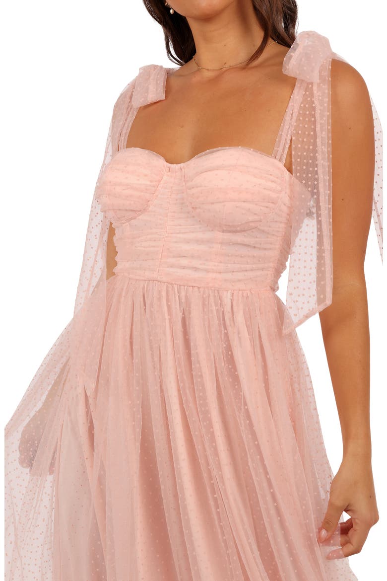 Floret Bow Strap Midi Sundress, Alternate, color, PETAL PINK