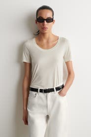 COS Slim Silk T-Shirt
