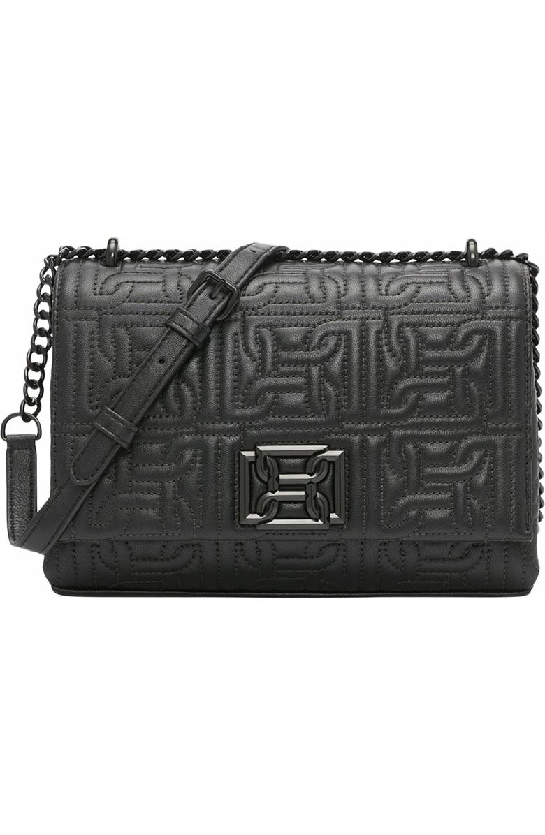 DKNY Delanie Flap Shoulder Bag, Main, color, Blk/Black