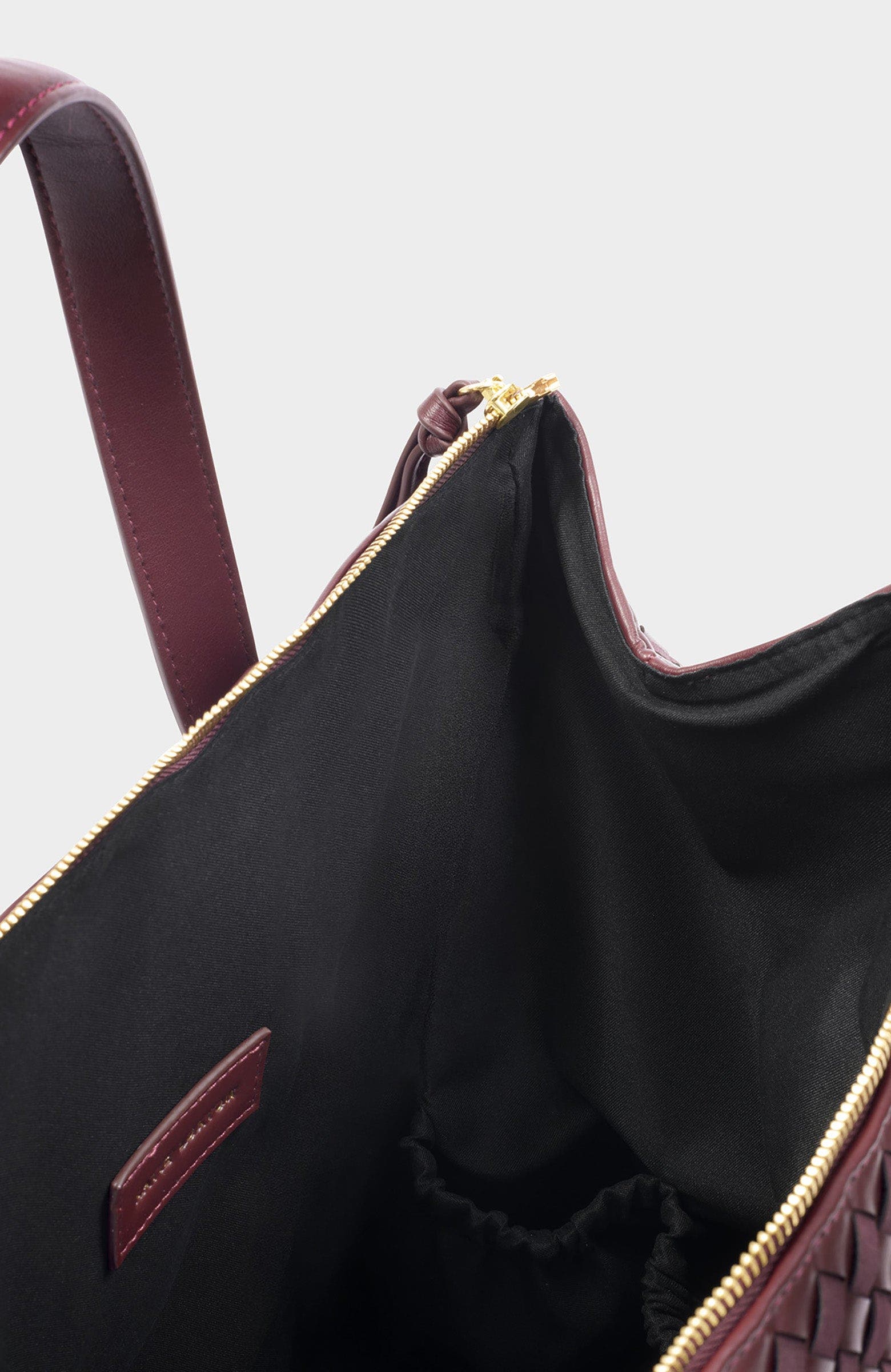 Milan Hand Woven Cabin Bag, Alternate, color, Cherry Mixed