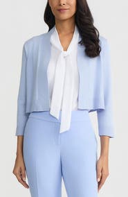 KASPER Kissing Front Crop Shrug