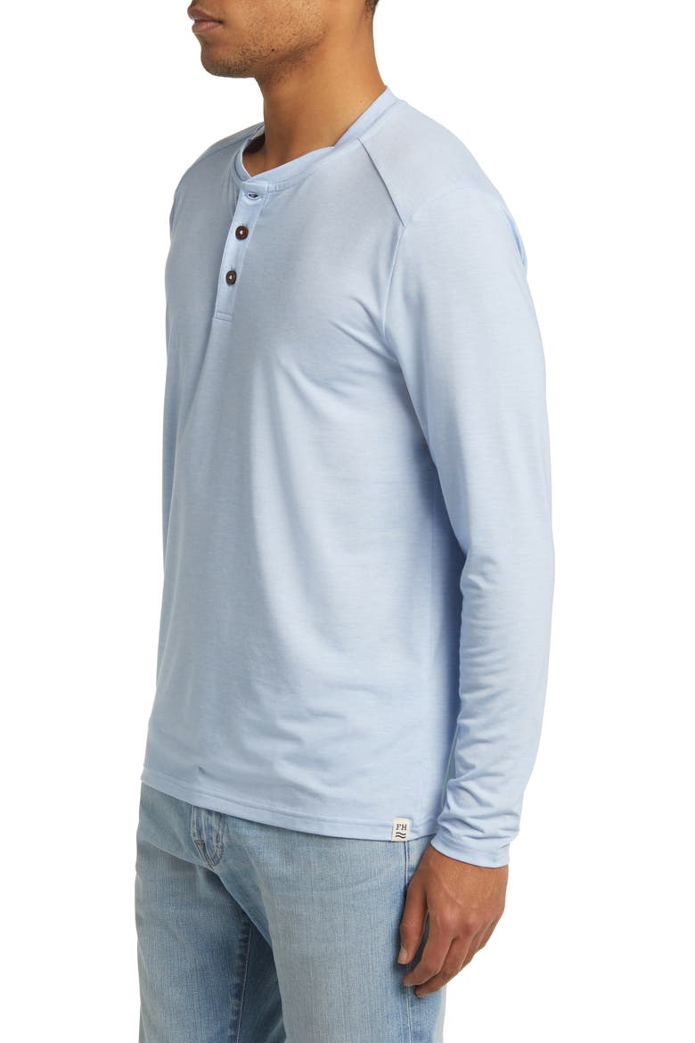 The Seabreeze Performance Long Sleeve Henley, Alternate, color, BLUE GLOW