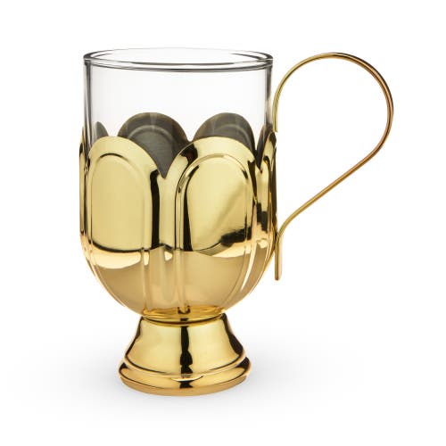 Twine Mulled Wine Glass In Gold