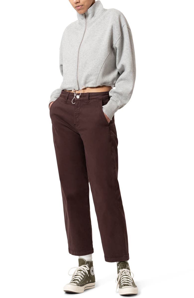 Mavi Jeans Lauren Straight Leg Jeans, Alternate, color, Currant Casual Twill