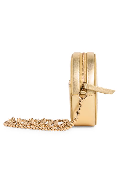 Kurt Geiger London Bromley Round Small Crossbody Bag In Gold