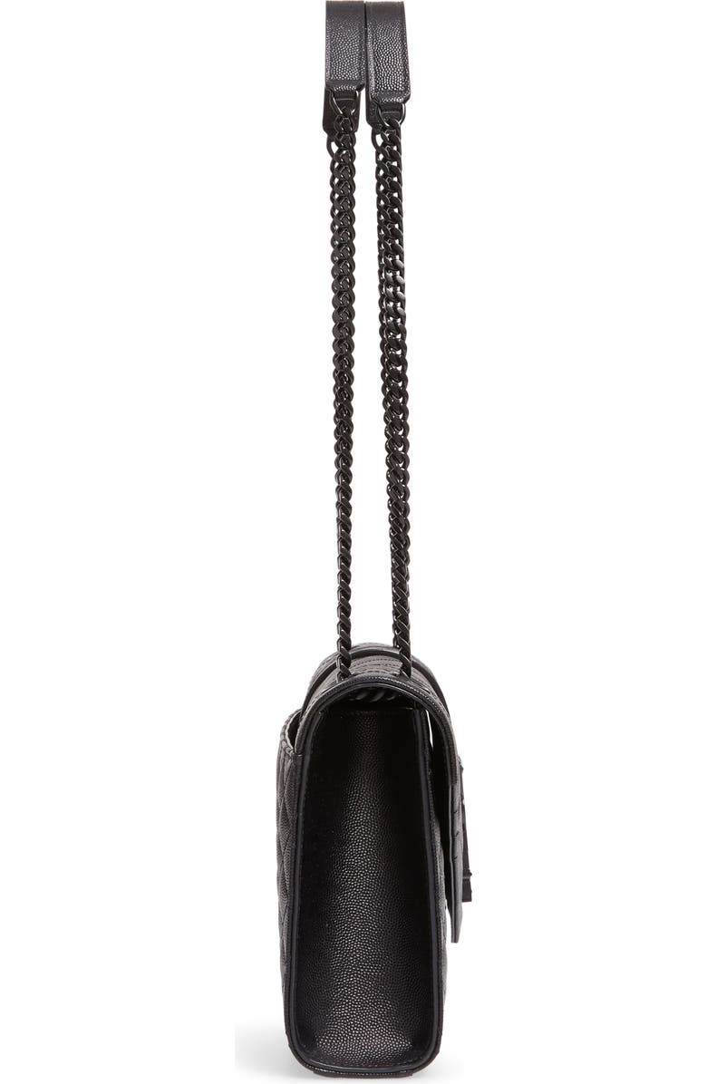 Saint Laurent Medium Monogram Quilted Leather Shoulder Bag, Alternate, color,
