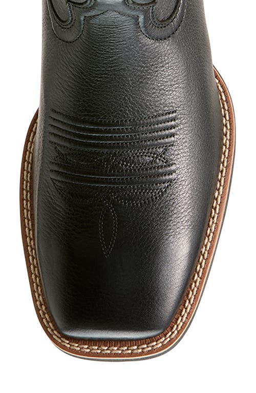 Ariat Richochet Square Toe Cowboy Boot In Black