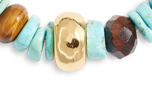 Nest Jewelry Malachite Stretch Bracelet In Multi