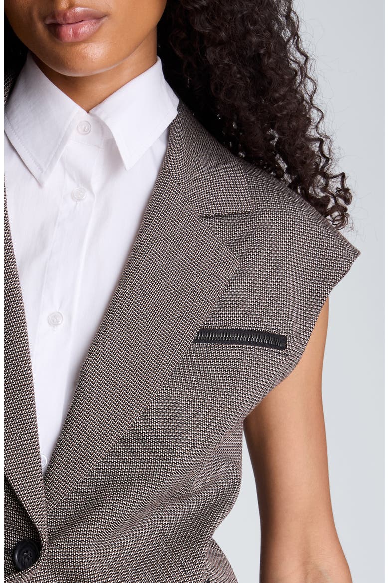 Zip Pocket Vest, Alternate, color, BLACK MULTI/ PURE WHITE