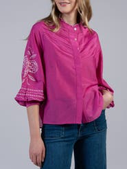 Cape Cove Camellia Silk Cotton Blouse