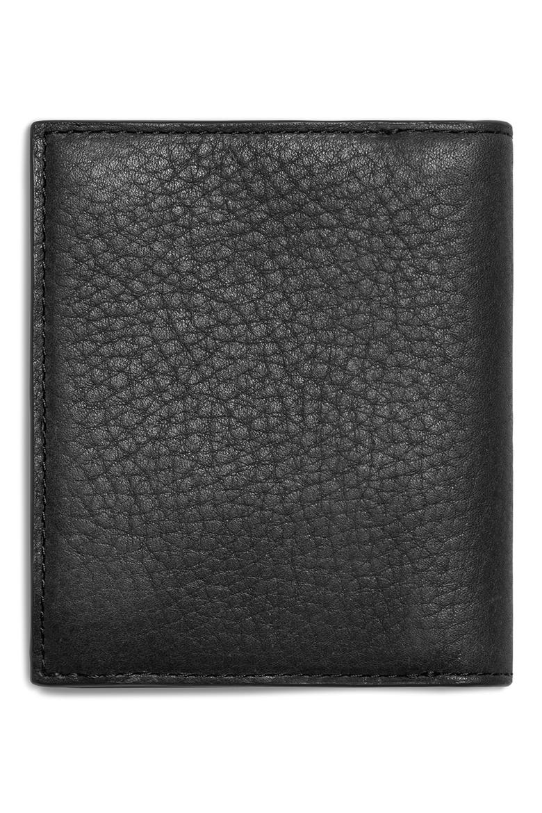 Leather Bifold Wallet, Alternate, color, BLACK