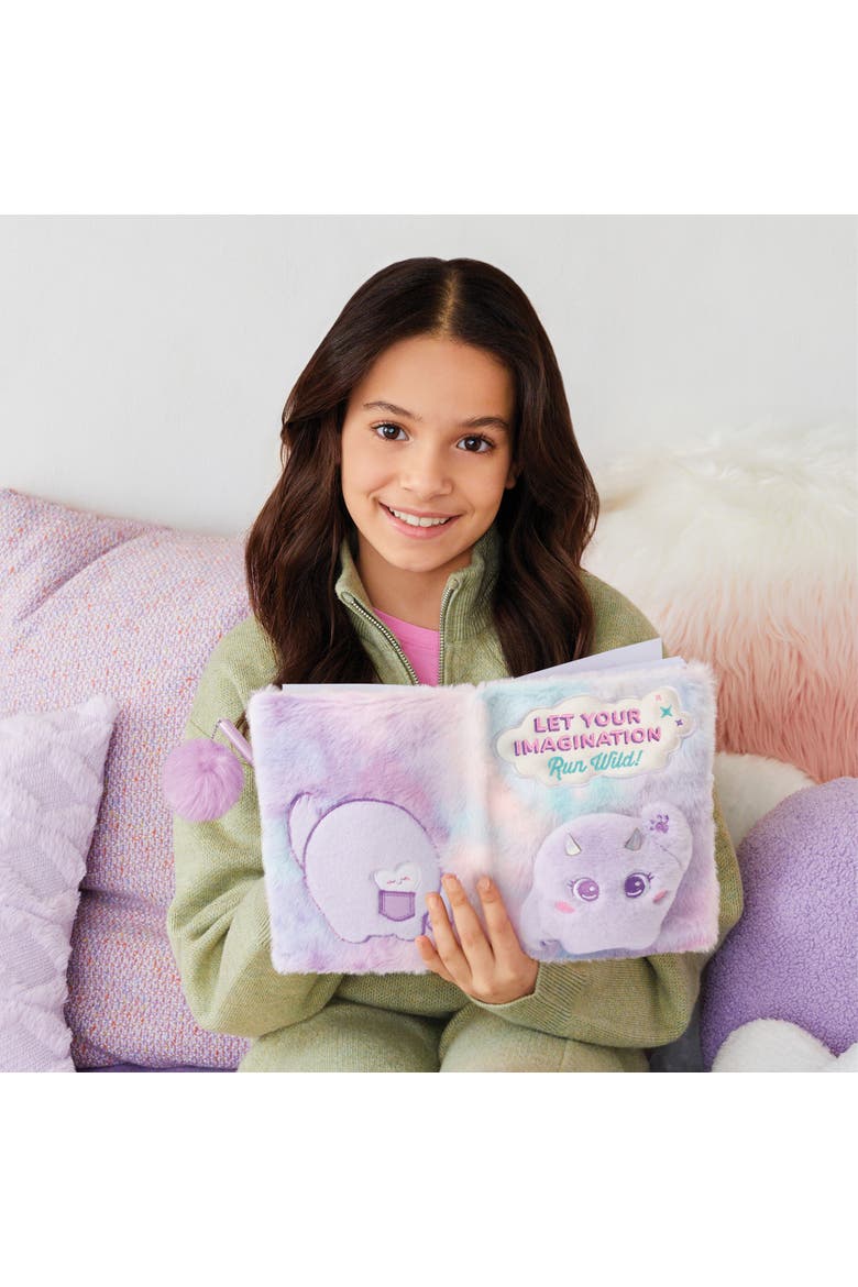 Imagination Land Wild Style Plush 192 Page Journal and Pen, Alternate, color, Multicolored
