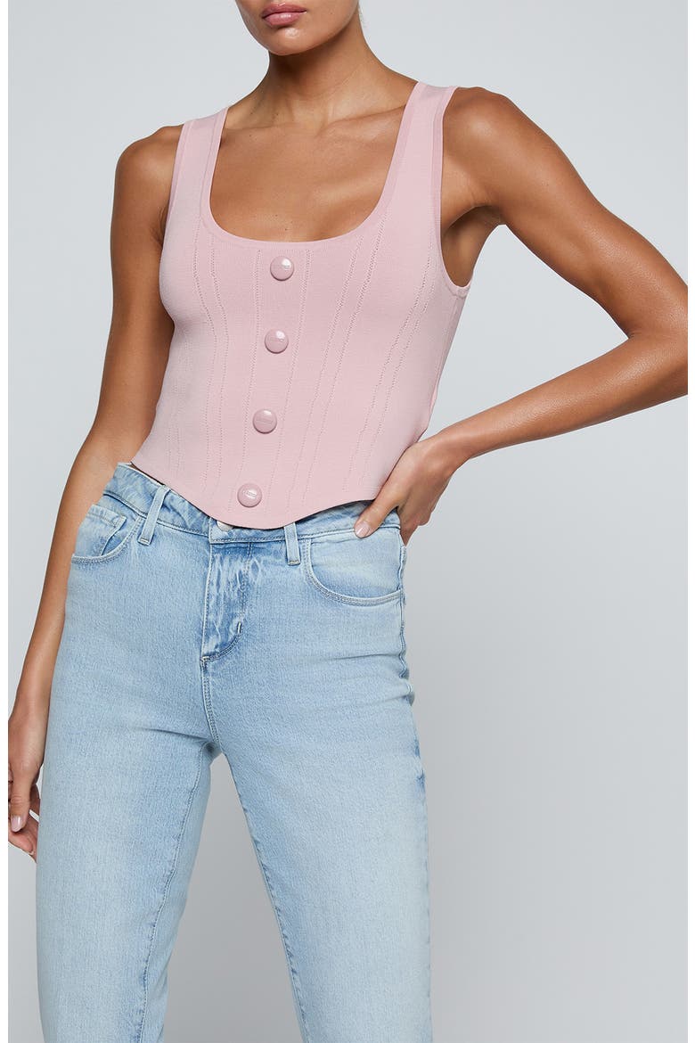 Dove Pointelle Sweater Tank, Main, color, MISTY ROSE