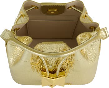【Mac Duggal】Gold Plated Hardware Leather Bag 関税送料込 Crocodile Leather Shoulder Bag With Gold Hardware - Mac Duggal