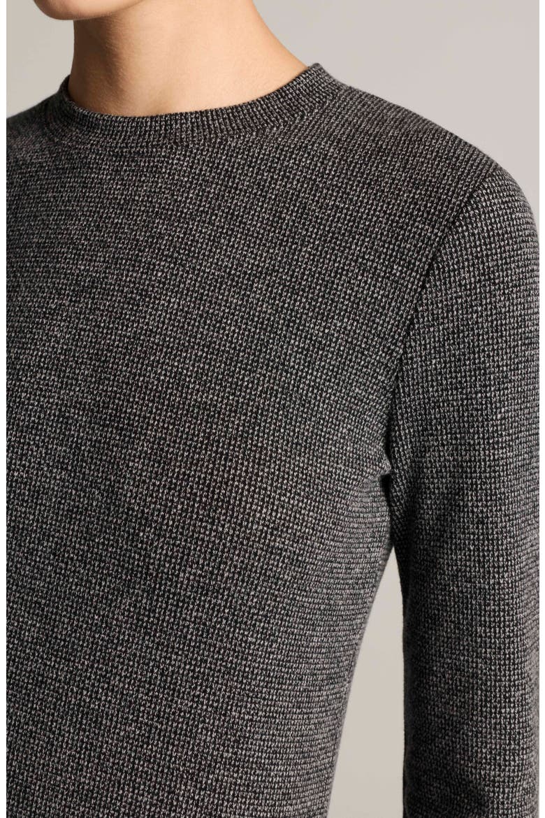 Houndstooth Crewneck Top, Alternate, color, MEDIUM HEATHER GREY COMBO